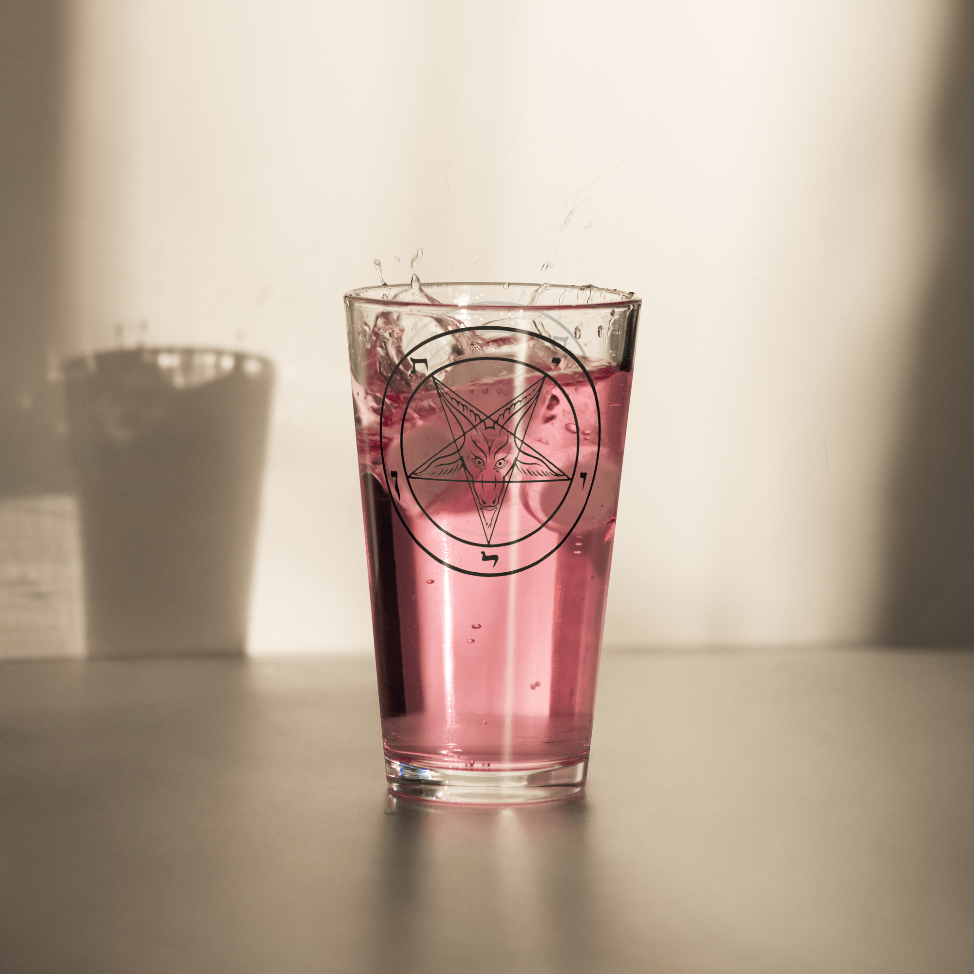 Sigil of Baphomet Shaker Pint Glass - Satanme