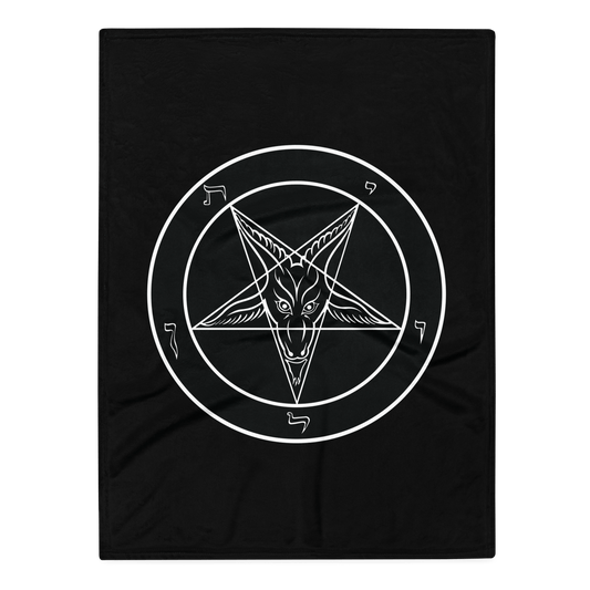 Sigil of Baphomet Throw Blanket - Satanme