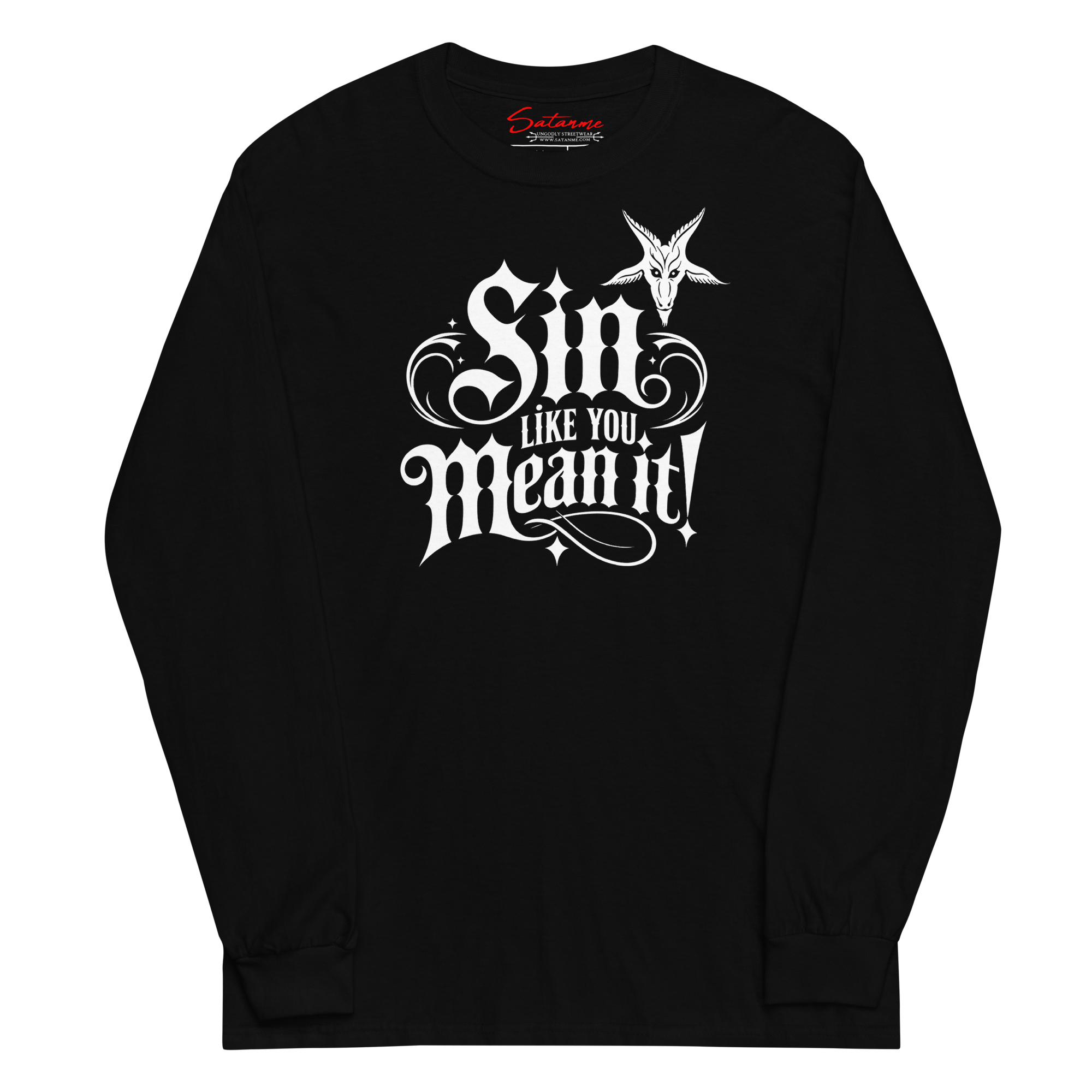 Sin Like You Mean It Long Sleeve Shirt - Satanme