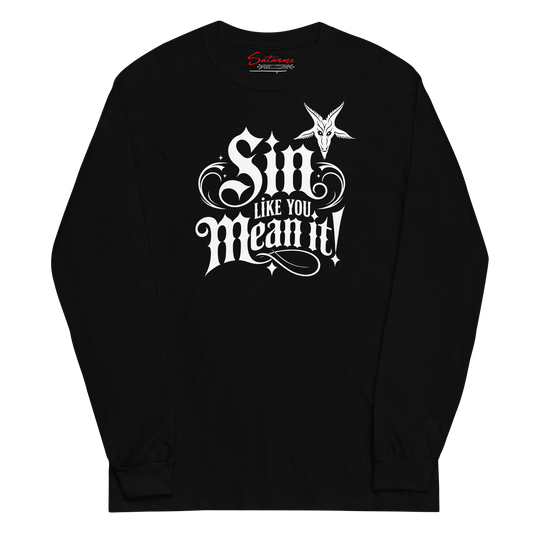 Sin Like You Mean It Long Sleeve Shirt - Satanme
