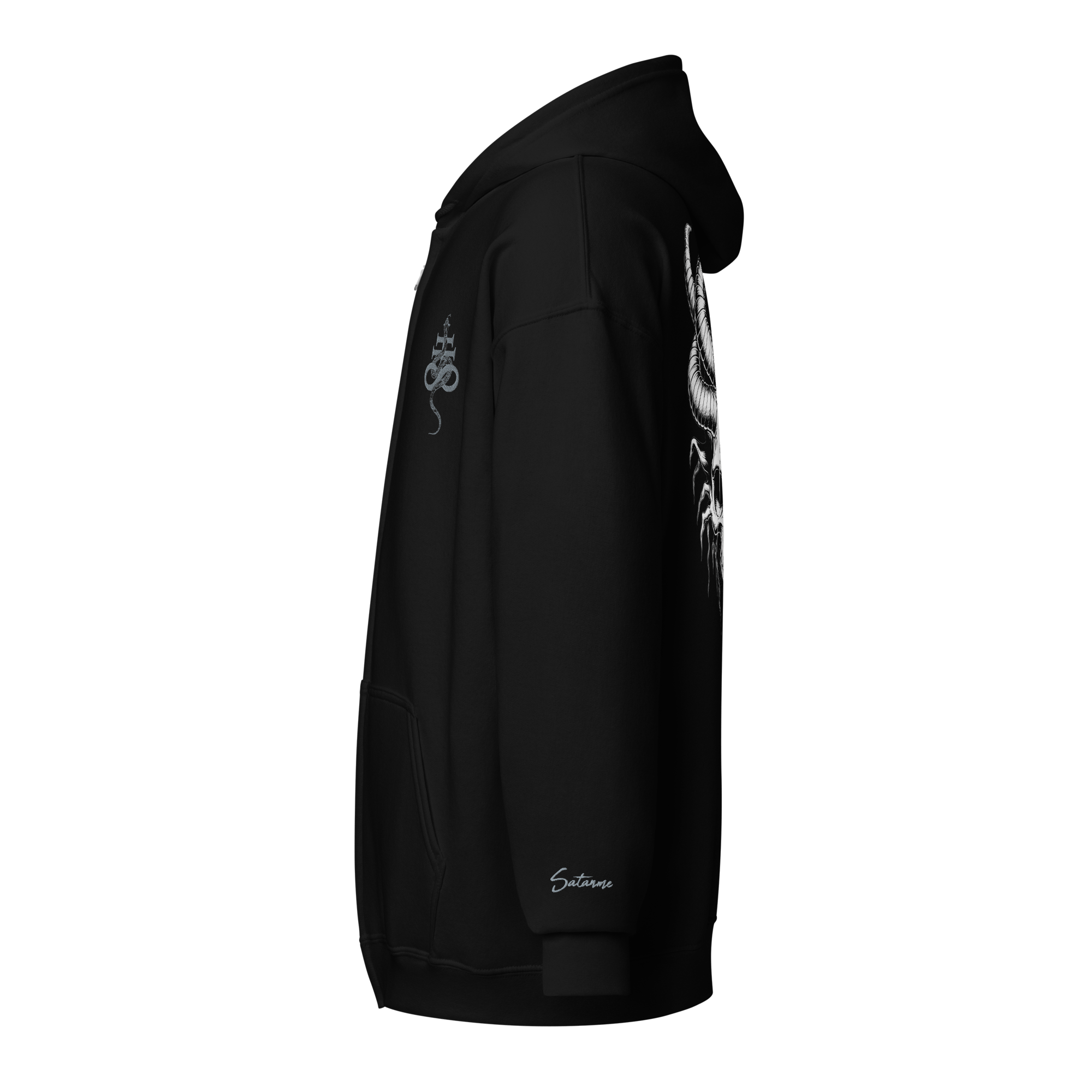The Infernal Crown Zip Hoodie - Satanme