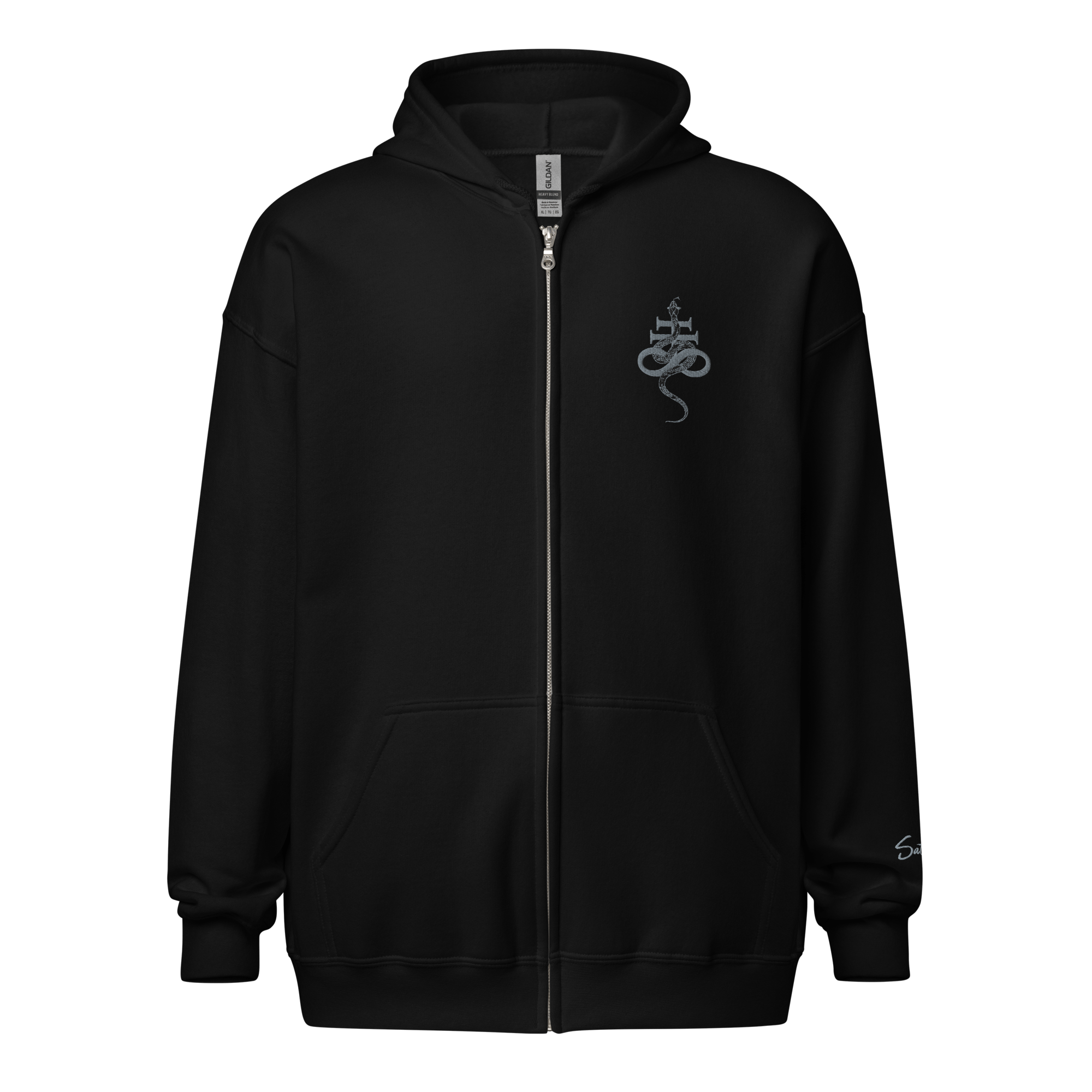 The Infernal Crown Zip Hoodie - Satanme