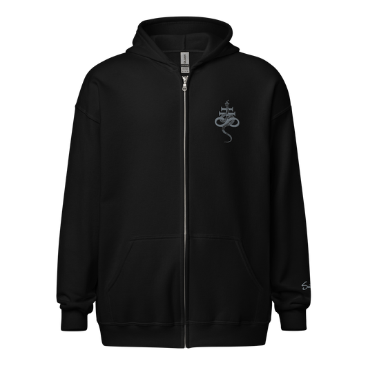 The Infernal Crown Zip Hoodie - Satanme