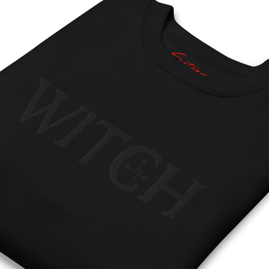 WITCH Embroidered Sweatshirt - Satanme