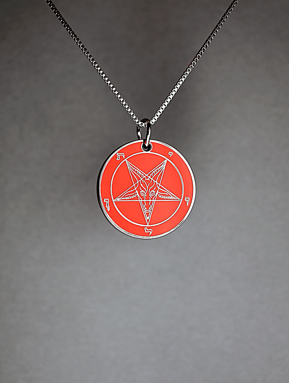 Satan's HellFire - Baphomet Cloisonné Medallion - Satanme