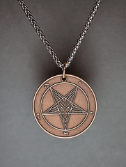 Blood Moon - Baphomet Cloisonné Medallion