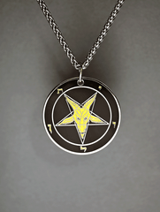 Evening Light - Baphomet Cloisonné Medallion