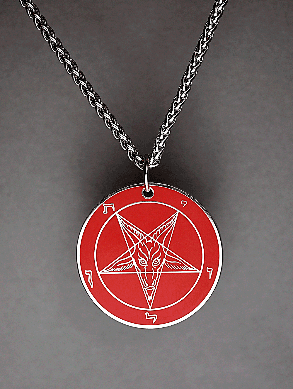 Satan's HellFire - Baphomet Cloisonné Medallion - Satanme