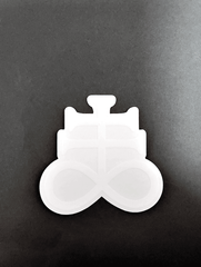 Die-Cut White Brimstone Sticker - Satanme