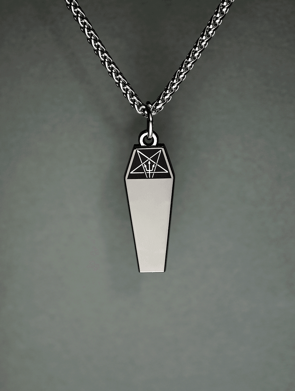 Coffin Medallion - Order of the Trapezoid - Satanme