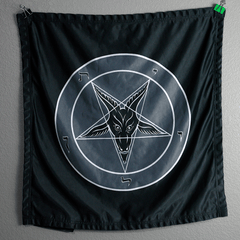 Gloomy Baphomet Banner - Satanme
