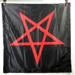 Red Inverted Pentagram Banner