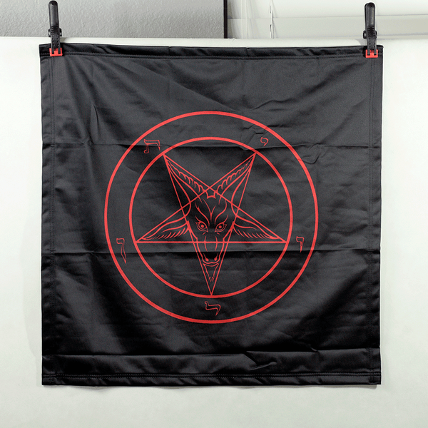 Red Baphomet Banner – Satanme