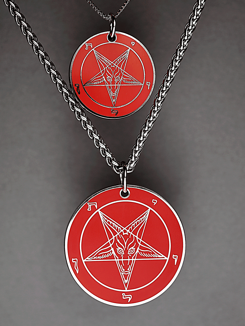 Satan's HellFire - Baphomet Cloisonné Medallion - Satanme