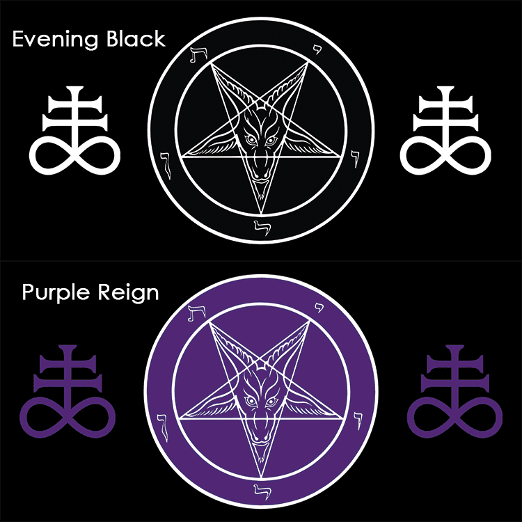 Curved HD Metal Baphomet Plaque - Satanme
