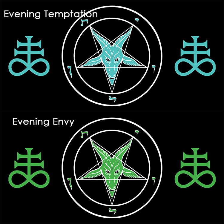 Curved HD Metal Baphomet Plaque - Satanme
