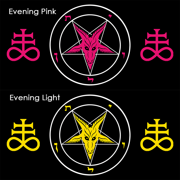 Curved HD Metal Baphomet Plaque - Satanme