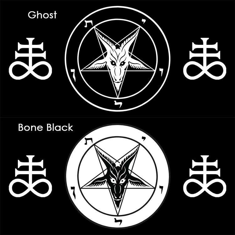 Curved HD Metal Baphomet Plaque - Satanme