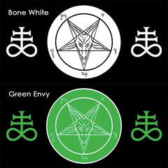 Curved HD Metal Baphomet Plaque - Satanme