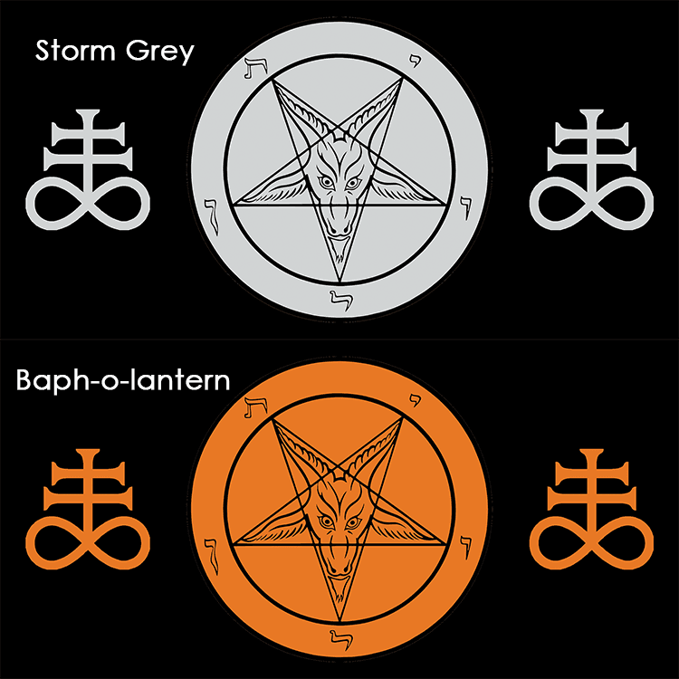 Curved HD Metal Baphomet Plaque - Satanme