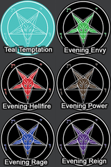 Round Baphomet HD Metal Ritual Plaque - Satanme