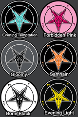 Round Baphomet HD Metal Ritual Plaque - Satanme