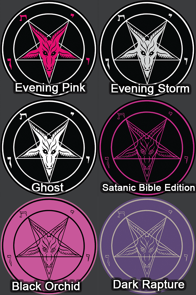 Round Baphomet HD Metal Ritual Plaque - Satanme