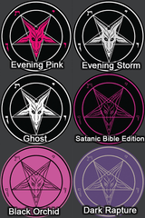 Round Baphomet HD Metal Ritual Plaque - Satanme