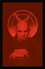 Anton LaVey Satanic Bible Limited Edition Print